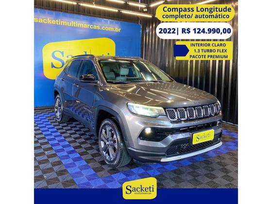 JEEP COMPASS 1.3 T270 TURBO FLEX LONGITUDE AT6